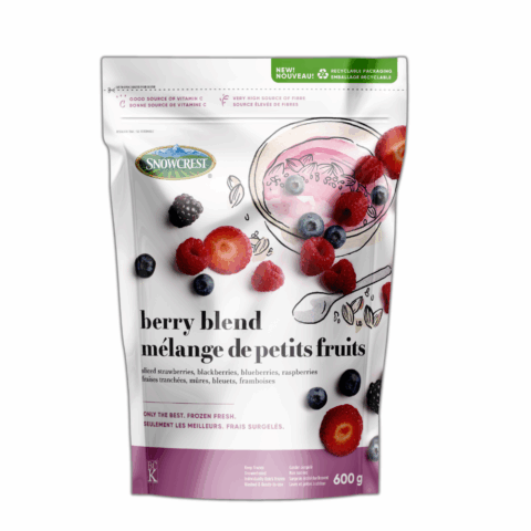 Trái Cây Hỗn Hợp tươi đông lạnh Snowcrest 600g