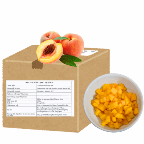 Thùng 10kg đào tươi đông lạnh