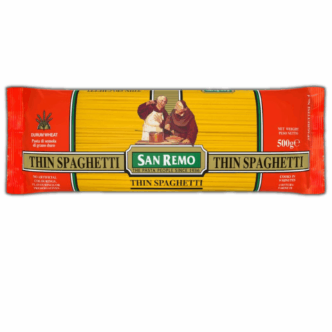 Mì Spaghetti Sợi Mảnh Số 4 hiệu San Remo 500g