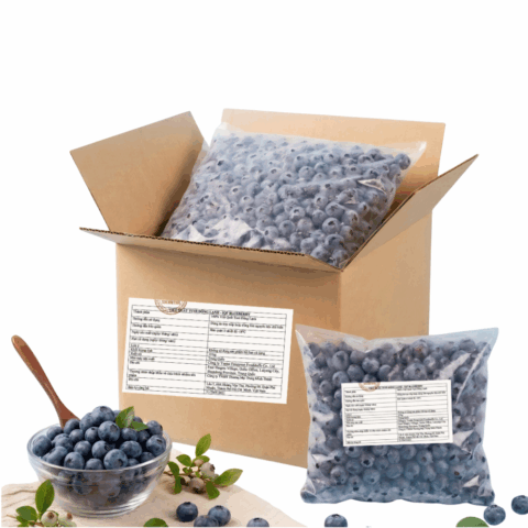 Việt quất đông lạnh Green One túi 1kg